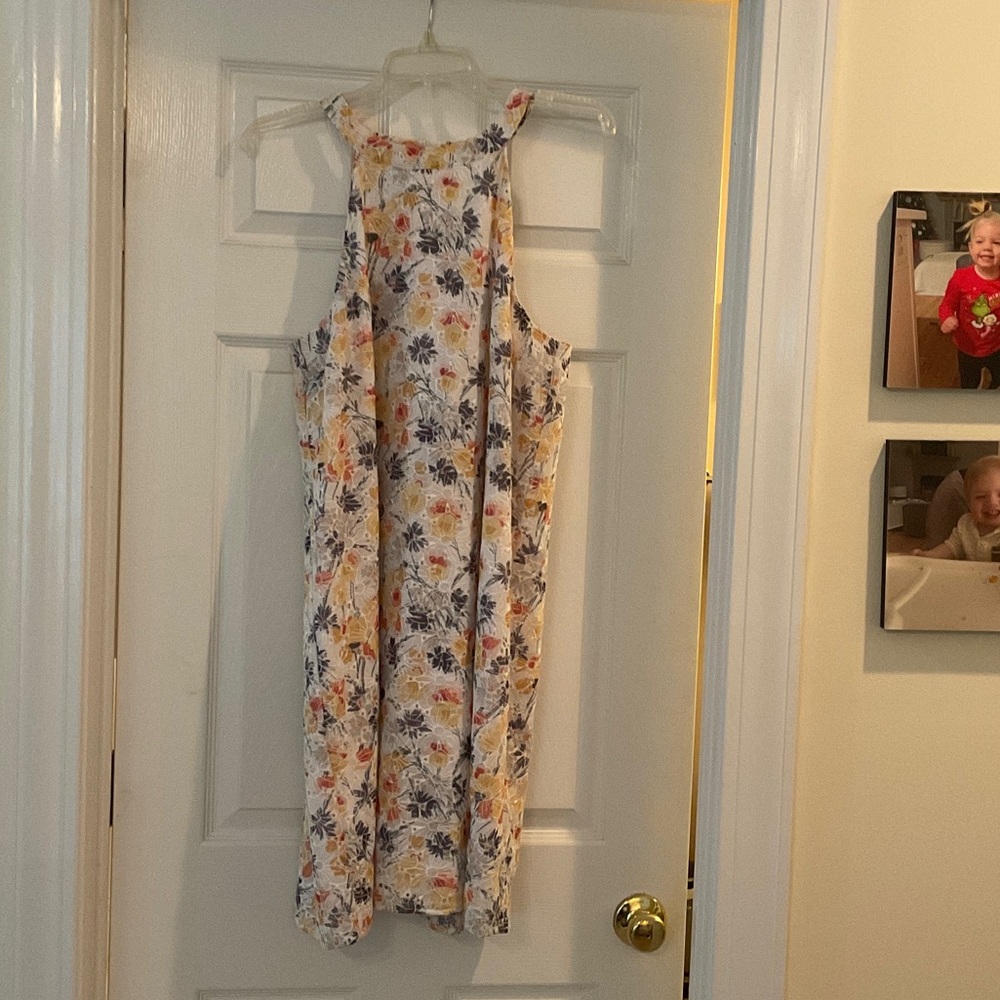 LOFT Multicolor Floral Dress